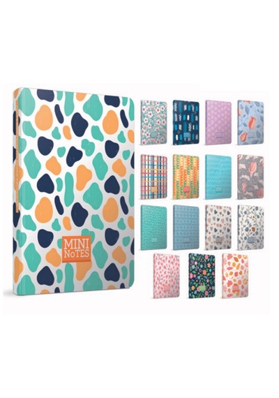 Gıpta Mini Notes Flexı A7 80 Yp Çizgili Dikişli Defter 5680- 3 Adet Çeşitli Renk Ve Desen
