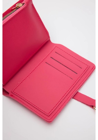 Shule Bags Kiki Çıtçıt Kapamalı Kadın Cüzdan Fuşya