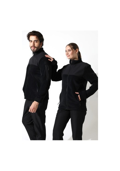 Soft Shell Robalı Unisex Polar Mont - Siyah Siyah