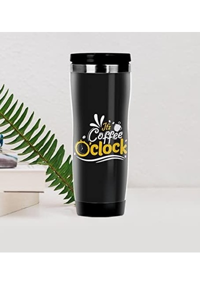 Bk Coffee Tasarımlı Çelik Termos Bardak Açık Beyaz