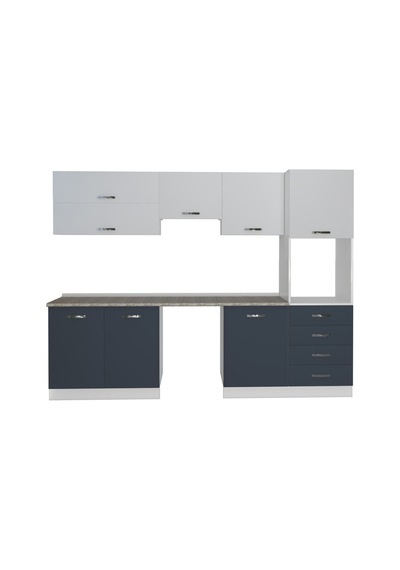 Decoraktiv Elite 280yq Ankastre Boy Dolaplı Mdf Hazır Mutfak Dolabı - Tezgah Dahil - Antrasit - Buz Gri Diğer Decoraktiv Elite 280yq Ankastre Boy Dolaplı Mdf Hazır Mutfak Dolabı - Tezgah Dahil - Antrasit - Buz Gri Diğer