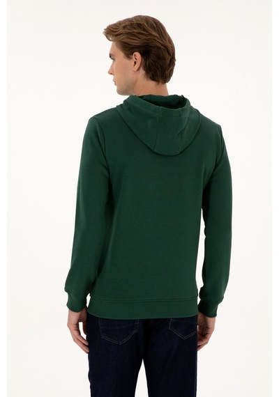 U.s. Polo Assn. Erkek Koyu Yeşil Sweatshirt 50307703-vr079 Koyu Yesıl