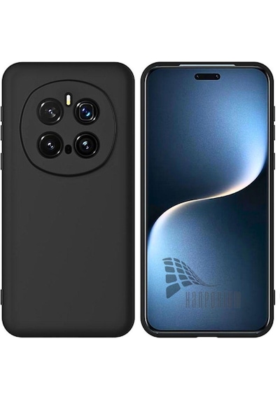 Honor Magic 7 Pro Uyumlu Silikon Kılıf - Kamera Korumalı Esnek Pastel Renk Kapak - Siyah