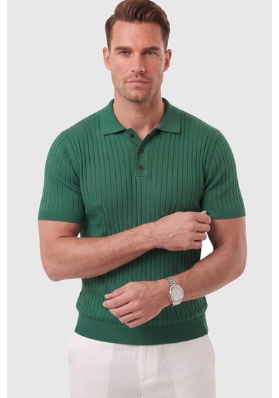 Deepsea Erkek Regular Fit Rahat Kesim Düğmeli Yeşil Polo Yaka Triko Tişört Yumuşak Likralı 2608210 Deepsea Erkek Regular Fit Rahat Kesim Düğmeli Yeşil Polo Yaka Triko Tişört Yumuşak Likralı 2608210
