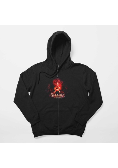 Sirenia The Enigma Of Life Siyah Fermuarlı Kapşonlu Sweatshirt