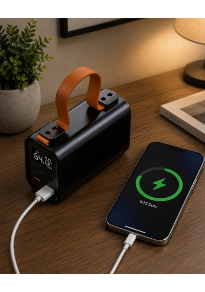 50000 Mah Powerbank Süper Hızlı Şarj Led Göstergeli Taşınabilir Şarj Cihazı Çok Renkli