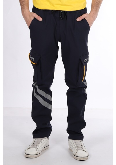 Kışlık Lacivert Likralı 112 Acil Sağlık Pantolonu Unisex Lacivert