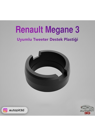 Renault Megane 3 Uyumlu Tweeter Destek Plastiği Hoparlör Yuvası / Aparatı