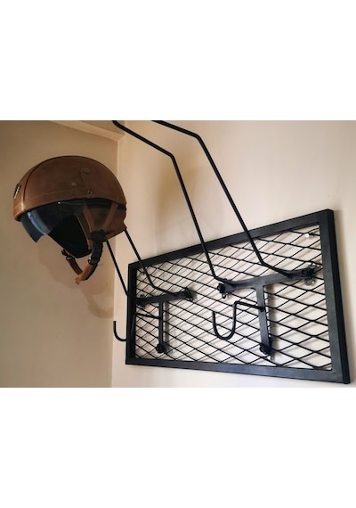 Motorcu Kask Askısı, Metal Kask Askısı Se-x2 Iron X2v9