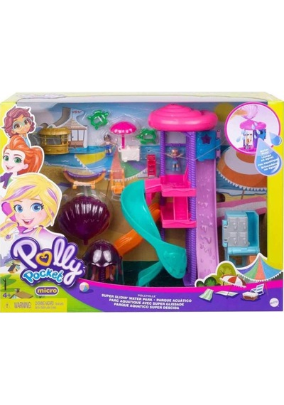 Polly Pocket Pollyville Kaydıraklı Su Parkı Gng65