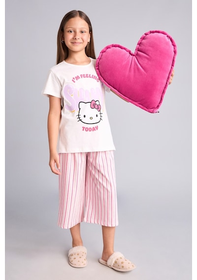 Defacto Hello Kitty Kısa Kollu Pijama Üstü Esnek Belli Kapri Pijama Altı 2li Pijama Takımı Kız Çocuk H2766a826sppn424 Pembe-pn424 Defacto Hello Kitty Kısa Kollu Pijama Üstü Esnek Belli Kapri Pijama Altı 2li Pijama Takımı Kız Çocuk H2766a826sppn424 Pembe-pn424