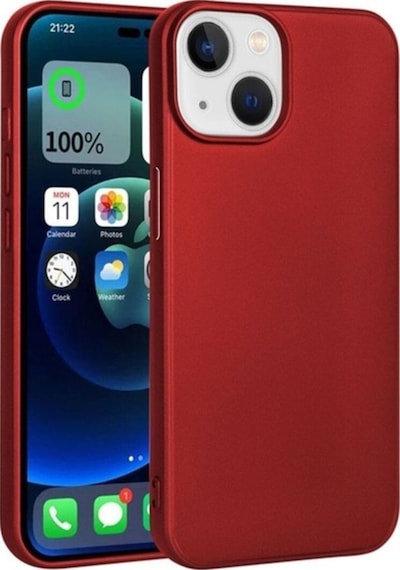 Apple Uyumlu iPhone 15 Plus Kılıf Zore Premier Silikon Kapak Kırmızı