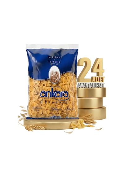 Ankara Kelebek Makarna 24x500 Gr