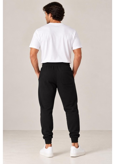 Alexandergardi İçi Polar Dokulu Jogger Pantolon Siyah