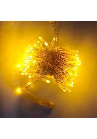 Dış Mekan Led Aydınlatma 10 Mt Sarı Kablo Amber Işık