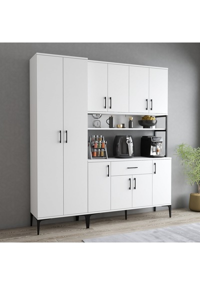 Tanmob Mdl0601 Alt Üst Çift Kapılı Çok Amaçlı Dolap 8 Kapaklı Çek Tanmob Mdl0601 Alt Üst Çift Kapılı Çok Amaçlı Dolap 8 Kapaklı Çek