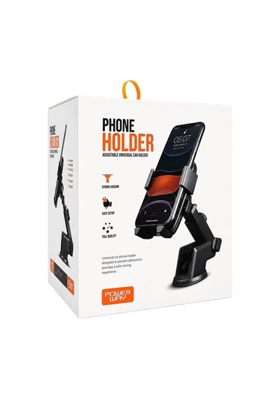 Powerway Tt13 Ayarlanabilir Evrensel Araç İçi Vantuzlu Cam Torpido Telefon Tutucu