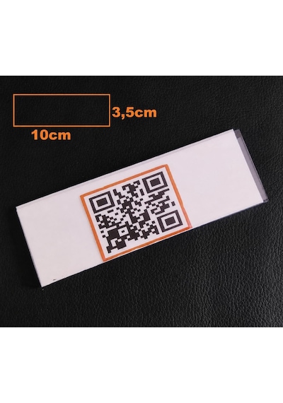 Yapışkanlı Mat Çift Katlı Etiketlik Mat Y1035 10 X 3,5 Cm - 40 Adet Çok Renkli