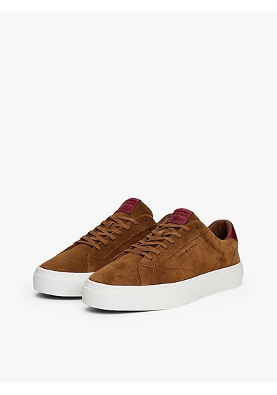 Tommy Hilfiger Premıum Dress Cupsole Suede Erkek Kahverengi Spor Ayakkabı - Fm0fm05573 Tommy Hilfiger Premıum Dress Cupsole Suede Erkek Kahverengi Spor Ayakkabı - Fm0fm05573
