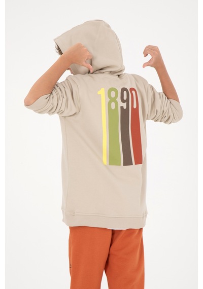 U.S. Polo Assn. Erkek Çocuk Taş Kapüşonlu Sweatshirt 50293489-VR049