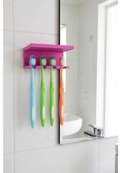 Usin Yapışkanlı Çok Amaçlı Diş Fırçası Asacağı Askılığı Askılık Diş Fırçalık Banyo Organizer Beya Diğer