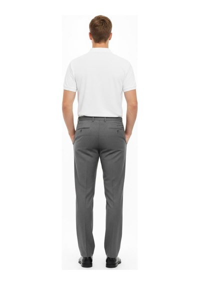 UKİ Uki Gri Comfort Fit Klasik Pantolon