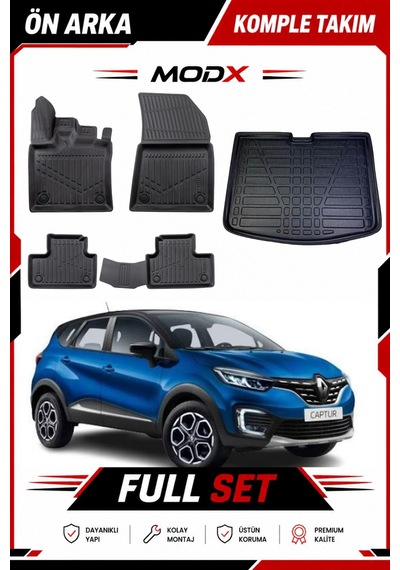 Citroen Berlingo 2010 Model 5d Havuzlu Paspas + 3d Bagaj Havuzu Seti Premıum A+