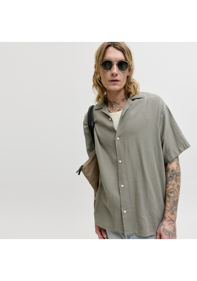 Jack & Jones Erkek Resort Yaka Gömlek - Liam - 12288912 Vetiver