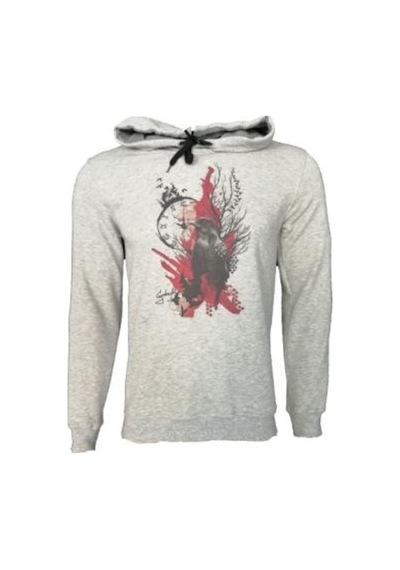 Rafcoll Kapşonlu Sweatshırt (384386122) Gri Melanj