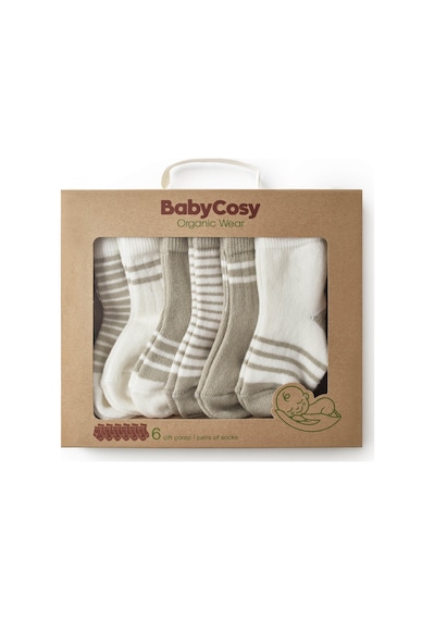 Babycosy Organic Wear Csyc1002 Bebek Çorap %100 Organik Pamuk Bebek - Yenidoğan - Csyc1002 Yeşil