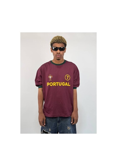 Zaee Football Culture Oversize Tişört Bordo