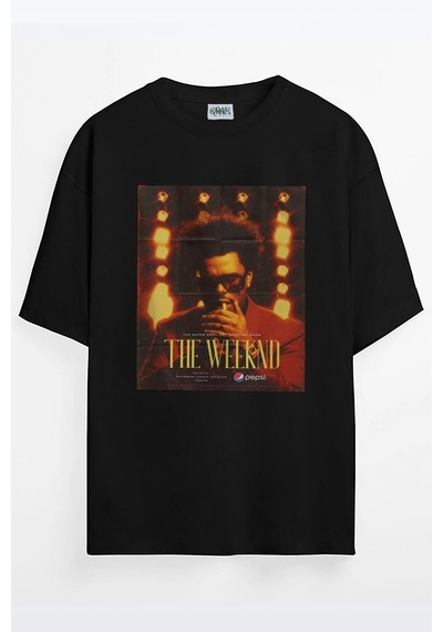 Noıssey Chulchan Shop Poster The Weeknd Baskılı Unisex Oversize T-shirt Siyah Noıssey Chulchan Shop Poster The Weeknd Baskılı Unisex Oversize T-shirt Siyah