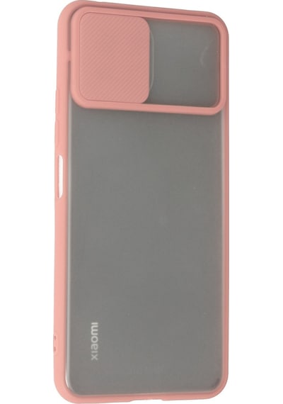 Newface Xiaomi Mi 11 Lite Kılıf Palm Buzlu Kamera Sürgülü Silikon - Pembe Pembe