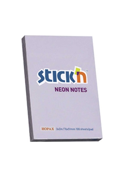 Hopax Stıckn Yapışkanlı Not Kağıdı 100 Yp 76x51 Pastel Lila He21402