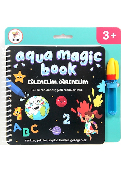 Aqua Magic Eğlenelim Öğrenelim Sihirli Boyama Kitabı