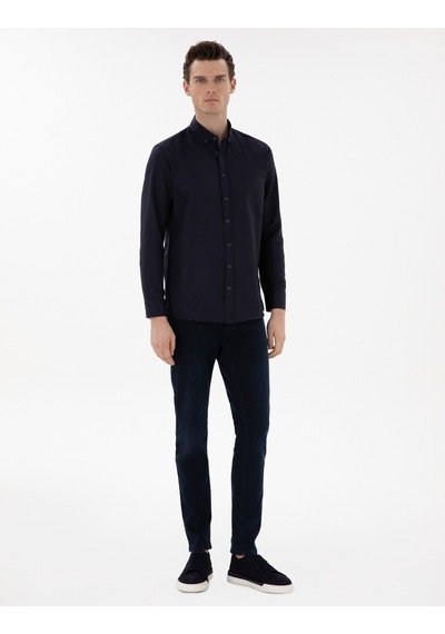 Pierre Cardin Erkek Lacivert Gömlek Desenli 50304764-vr033 Lacivert
