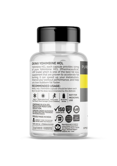 Oxin Nutrition Yohimbine 10 Mg 30 Kapsül Takviye