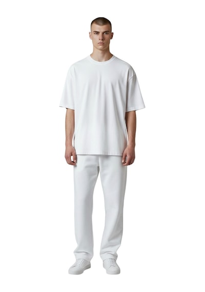 Cazador Erkek Basic T-shirt Caz.44070 Beyaz