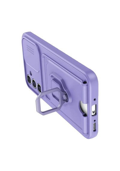 Newface Samsung Galaxy A05s Kılıf Zuma Kartvizitli Yüzüklü Silikon - Lila