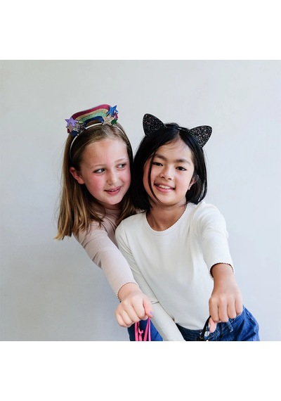 Mimi & Lula Spooky Glitter Cat Taç Mavi