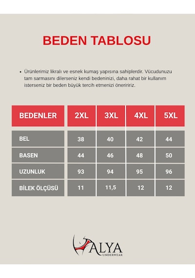 Alya Underwear Büyük Beden Tayt Dalgıç Kumaş Yüksek Bel Bordo