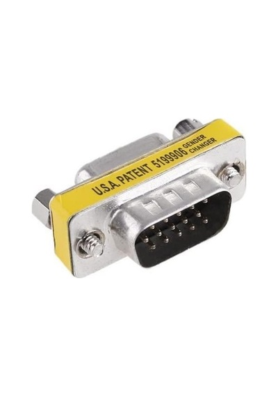 Hd15 Vga-vga Erkek-dişi M2f 15 Pin Çevirici Ara Adaptör