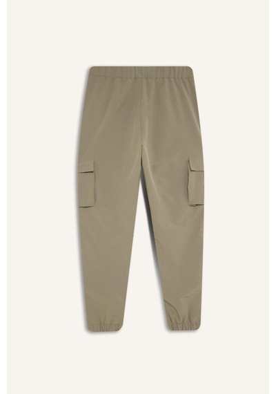 DeFactoFit Sporcu Jogger Eşofman Altı Slim Fit Dar Kesim Dokuma Kargo Cepli Standart Paça D3884AX24WNKH465