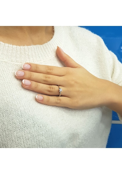 Lova G Renk 0,25 Karat Pırlanta Tektaş Yüzük - 1030179