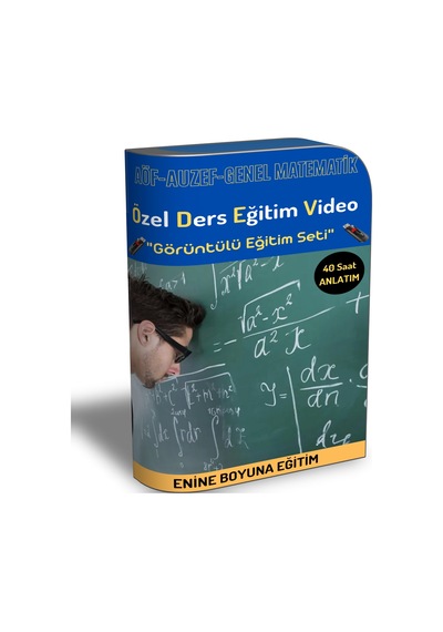 Enine Boyuna Aöf Genel Matematik Özel Ders Eğitim Video Set