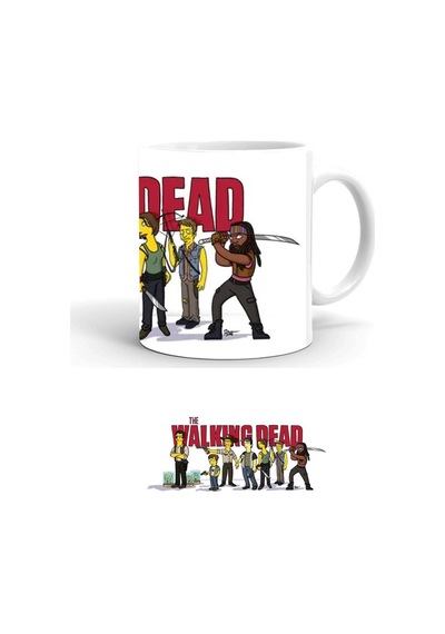 The Walking Dead Baskılı Seramik Beyaz Kupa