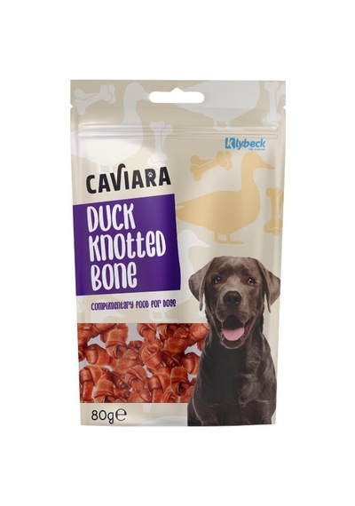 Caviara Ördek Etli Düğümlü Köpek Çiğneme Kemiği 80 Gr