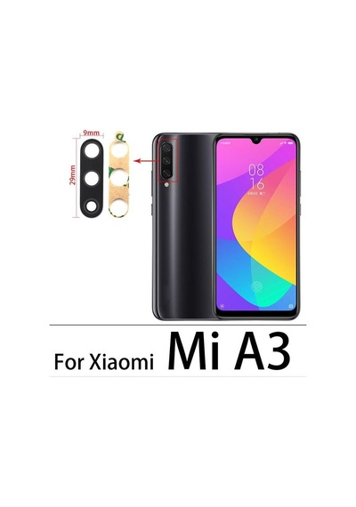 Tkgz Xiaomi Uyumlu Mia3 Arka Kamera Camı Lens Yapışkanlı