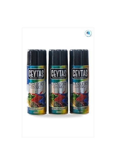 Siyah Sprey Boya 400 Ml 1 Adet Kolay Uygulanabilir Yüzey Boyama İ