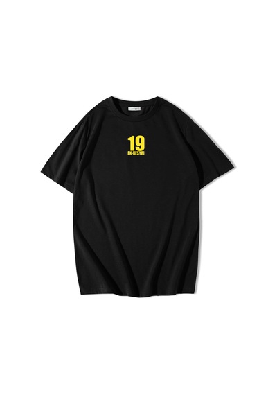 Brz Collection Unisex Oversize Yusuf En-nesyri T-shirt Siyah